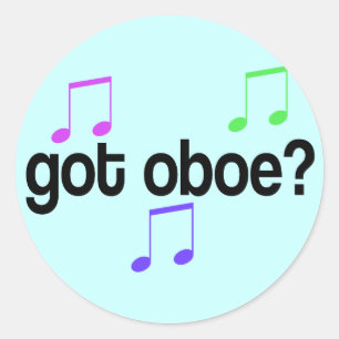 Adesivo Pegou Oboe Sticker