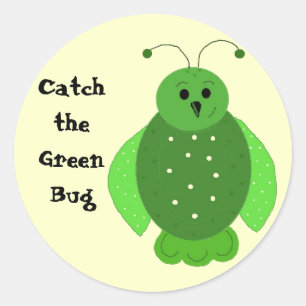 Adesivo Pegue o Bug Verde