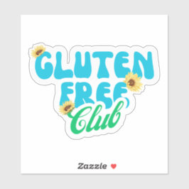 Adesivo Pegue o Clube Gratuito Gluten