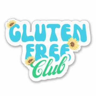 Adesivo Pegue o Clube Gratuito Gluten