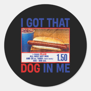 Adesivo Peguei Esse Cachorro Em Mim Engraçado Combo Hotdog