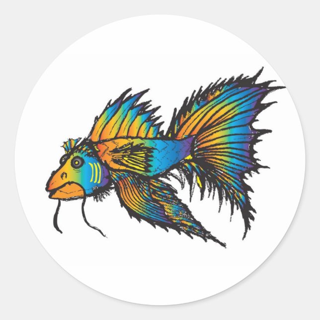 Adesivo Peixe-arco-íris (Frente)