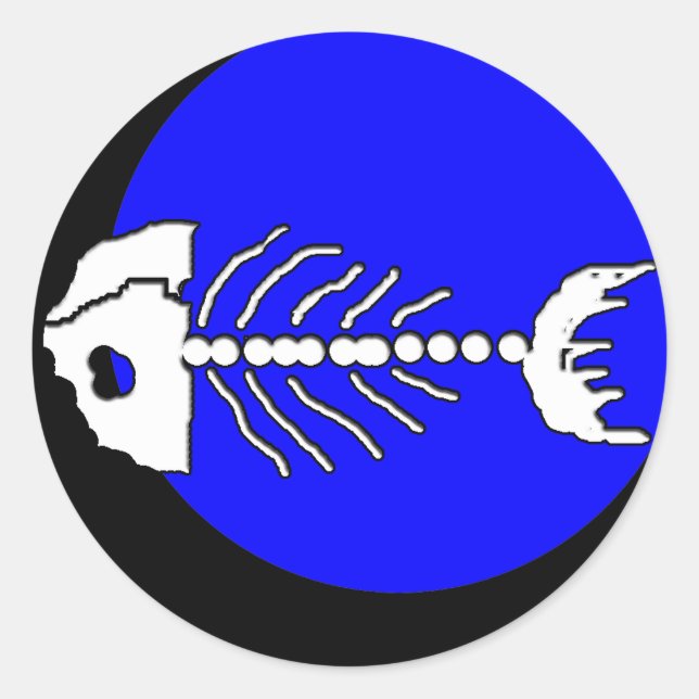 Adesivo Peixe Bones Stick (Frente)