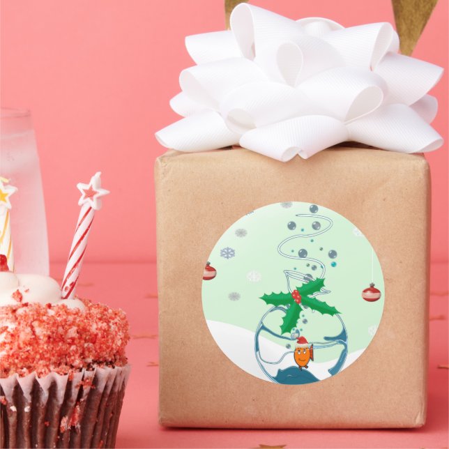 Adesivo Peixe de Natal (Festa)