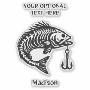 Adesivo Peixe de Nome Personalizado