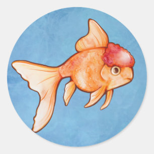 Adesivo Peixe Dourado Oranda