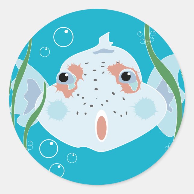 Adesivo Peixe Engraçado (Frente)