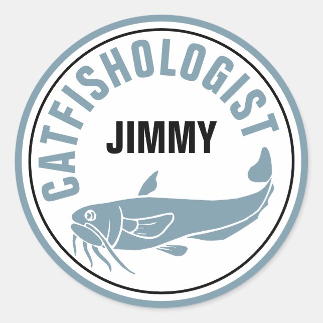 Adesivo Peixe-gato Engraçado Pesca Humorosa Casca Cozinha (Frente)