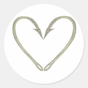 Adesivo Peixe Hook Heart