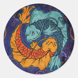 Adesivo Peixe Koi