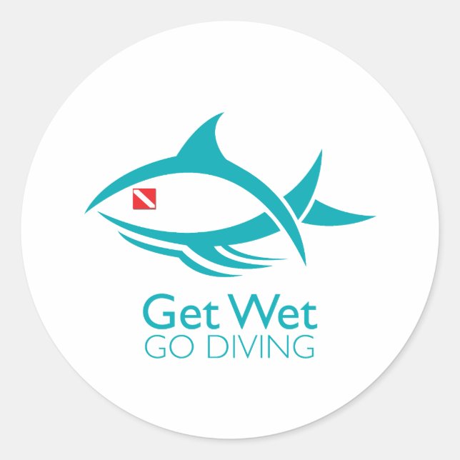 Adesivo Peixe-Mergulho Tribal (Frente)