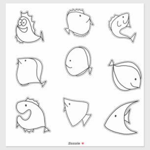 Adesivo Peixes bonitos e caprichos