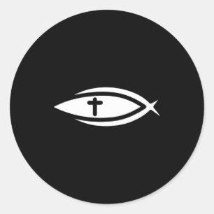 Adesivo Peixes Cruz Jesus Orações Cristãs Homens Mulheres 
