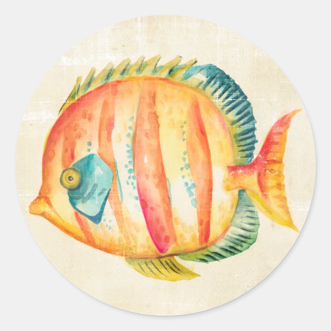 Adesivo Peixes de Aquário Coloridos (Frente)