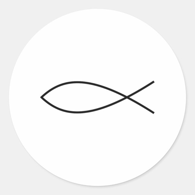 Adesivo Peixes De Ichthus (Frente)
