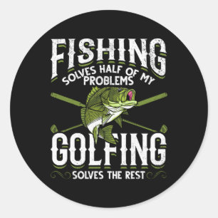 Adesivo Peixes Engraçados de Golfe Soluciona Metade dos Me