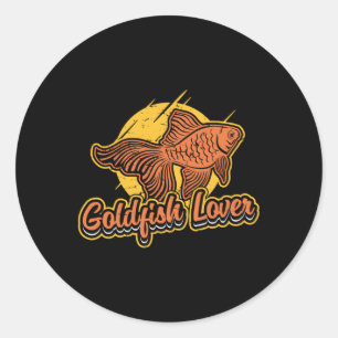 Adesivo Peixes Goldfish Lover Aquarium Vintage Retro Anima