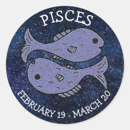 Adesivo Peixes Horoscópio Sinal Astrológico Zodiático