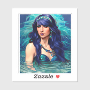 Adesivo Peixes Mermaid Queen Original Fantasy art