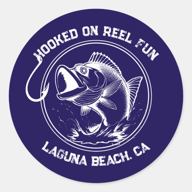 Adesivo Peixes viciados em diversão de Reel (Frente)