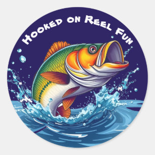 Adesivo Peixes viciados em diversão de Reel