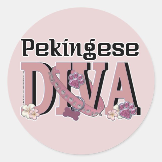 Adesivo Pekingese DIVA (Frente)