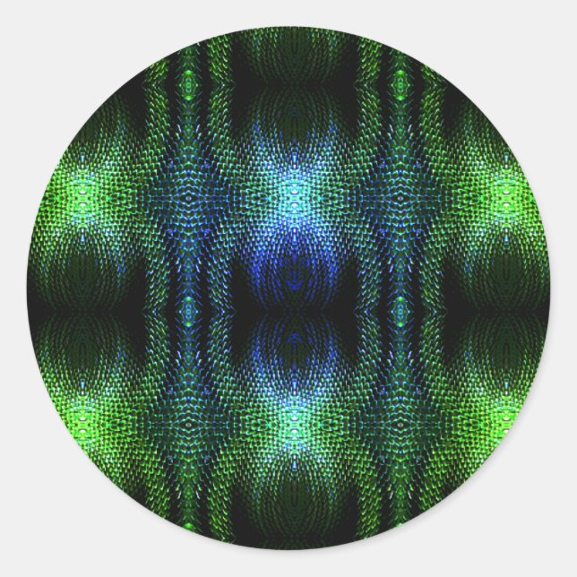 Adesivo Pele Cobra verde brilhante (Frente)