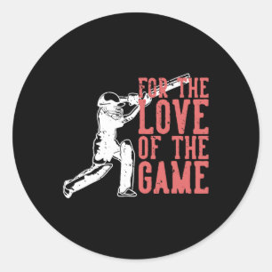 Adesivo Pelo Amor Do Jogo T Críquete