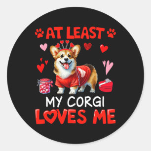 Adesivo Pelo Menos Meu Corgi Me Ama No Dia Dos Namorados S