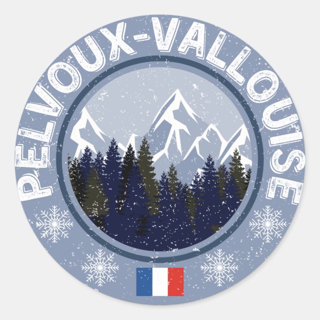 Adesivo Pelvoux-Vallouise Station de ski (Frente)