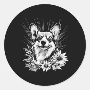 Adesivo Pembroke Welsh Corgi Dog Lover Style Tatuagem