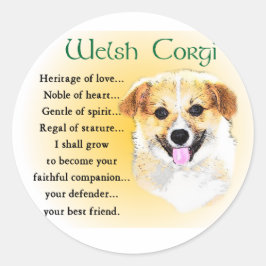 Adesivo Pembroke Welsh Corgi Gifts