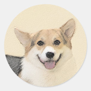 Adesivo Pembroke Welsh Corgi - Pintura Original para Cacho