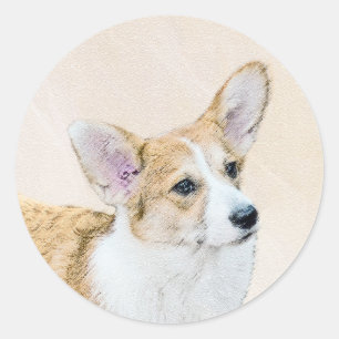 Adesivo Pembroke Welsh Corgi - Pintura Original para Cacho