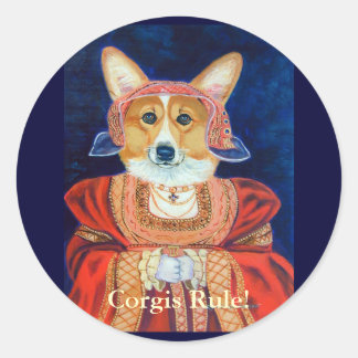Adesivo Pembroke Welsh Corgi Queen Stickers