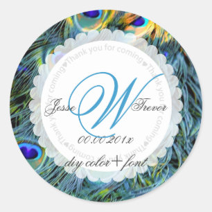 Adesivo Pena de pavão PixDezines