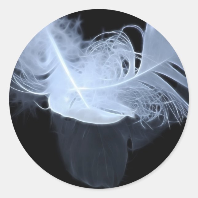 Adesivo Penas de chama gêmeas e reflexo (Frente)