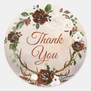 Adesivo Penas Rásticas de Woodland e Bloom Floral