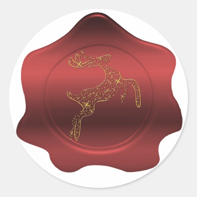 Adesivo Peneira de Natal Red Wax Seal Sticker (Frente)