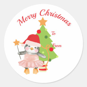 Adesivo Penguin Ballerina Sticker