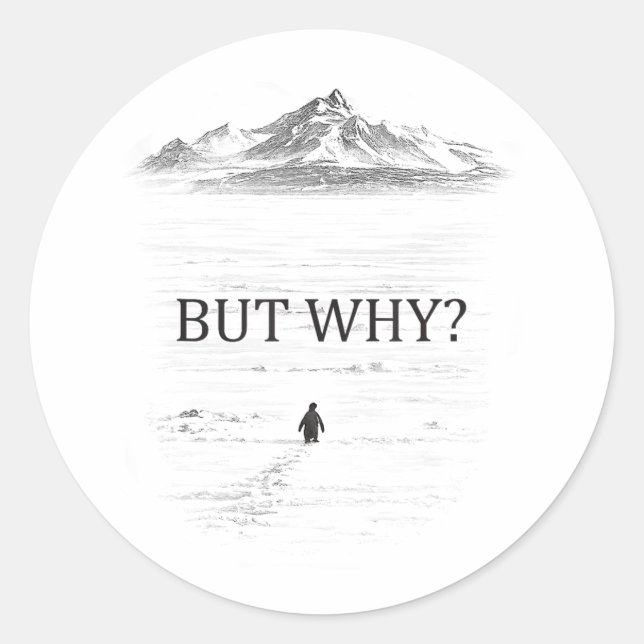 Adesivo Penguin But Why Mountains Penguin (Frente)