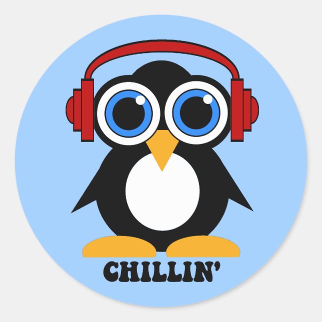 Adesivo penguin chillin (Frente)