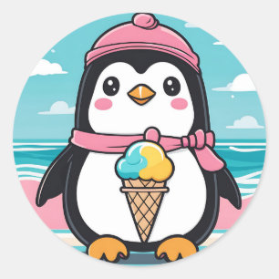 Adesivo Penguin Fun Kawaii