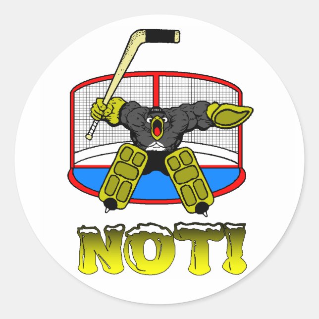 Adesivo Penguin Goalie NOT Sticker (Frente)