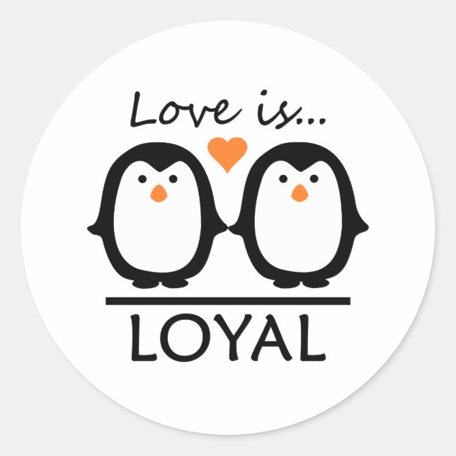 Adesivo Penguin Love (Frente)