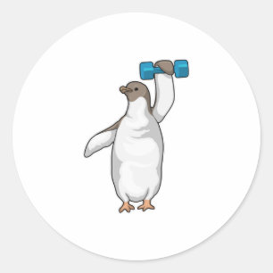 Adesivo Penguin Malhação Dumbbell