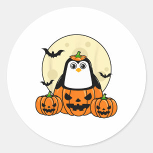 Adesivo Penguin Pumpkin Moon Ts Fofo Fácil