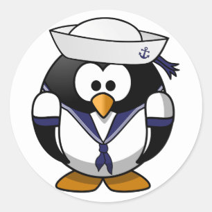 Adesivo Penguin Sailor Stickers