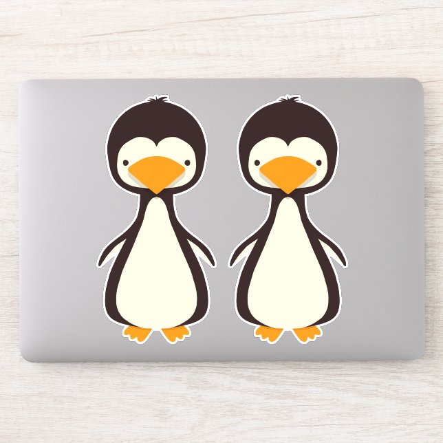 Adesivo Penguins Sticker (Computador)