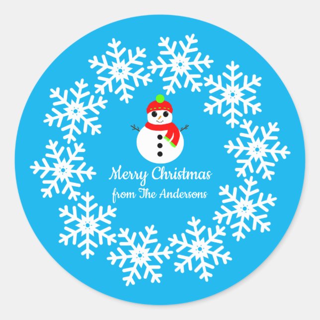 Adesivo Penhadores de Neve de Natal (Frente)